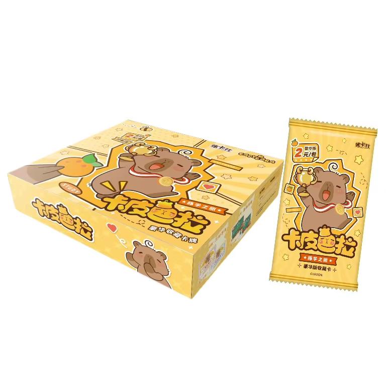 Linda Tarjeta de Capibara Tarjetas de Expresión de Estabilidad Emocional Colección Capibara Celebridad de Internet Maestro de la Relajación Tarjeta Juguete Regalo