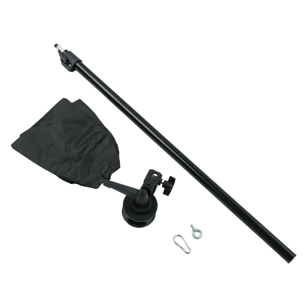 Adjustable Photography Boom Arm Kit 76 135cm with Sandbag and Universal Clamp for Studio Lighting