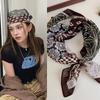 Luxury Print Shawl Square Scarf For Women Satin Fashion Wraps Neckerchief Female Hair Bands Ribbon Headband Bandana 70X70Cm