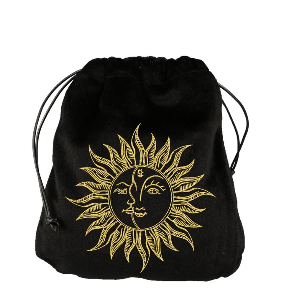 Tarots Oracles Card Storage Bag Jewelry Dices Pouches Soft Drawstring Bag Divinations Accessories for Tarots Enthusiast
