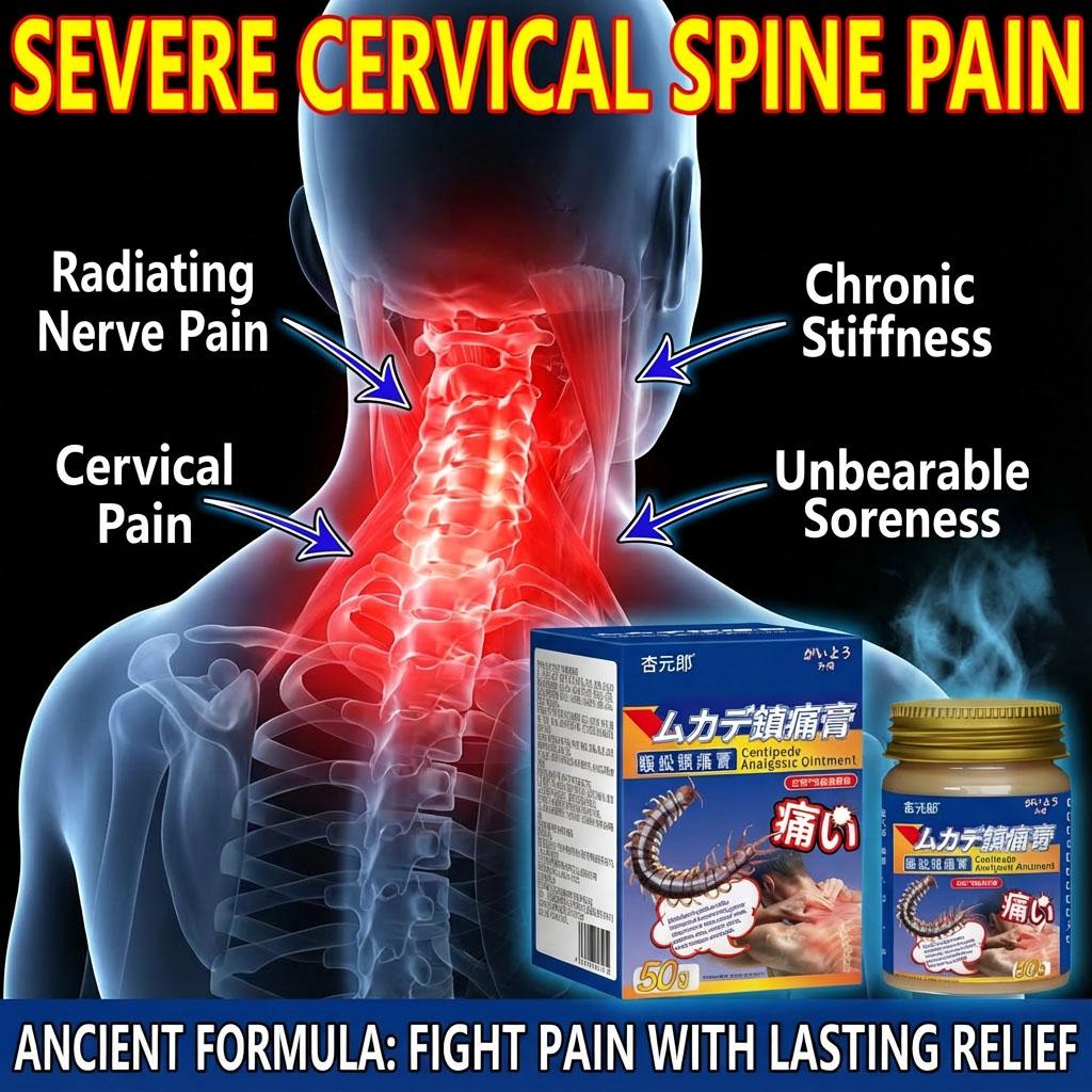 Sciatica Pain Relief Cream Centipede Herbal Ointment for Lower Back and Leg Pain Massage 50g