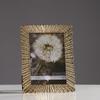 Metal Golden Photo Frame Retro Handmade Photo Storage Display Home Living Room Bedroom Photoframe Decoration Wedding Family