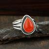 925 Sterling Silver Ring, Carnelian Ring, Handmade Ring, Statement Ring, Anniversary Gift, Women Ring