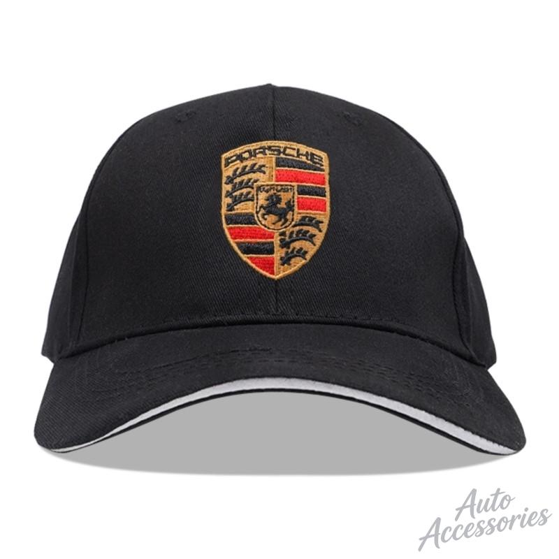 Embroidery Car Logo Snapback Baseball Cap Adjustable Casual Hat Sticker For Porsche 918 Taycan Panamera Cayenne Boxster Cayman