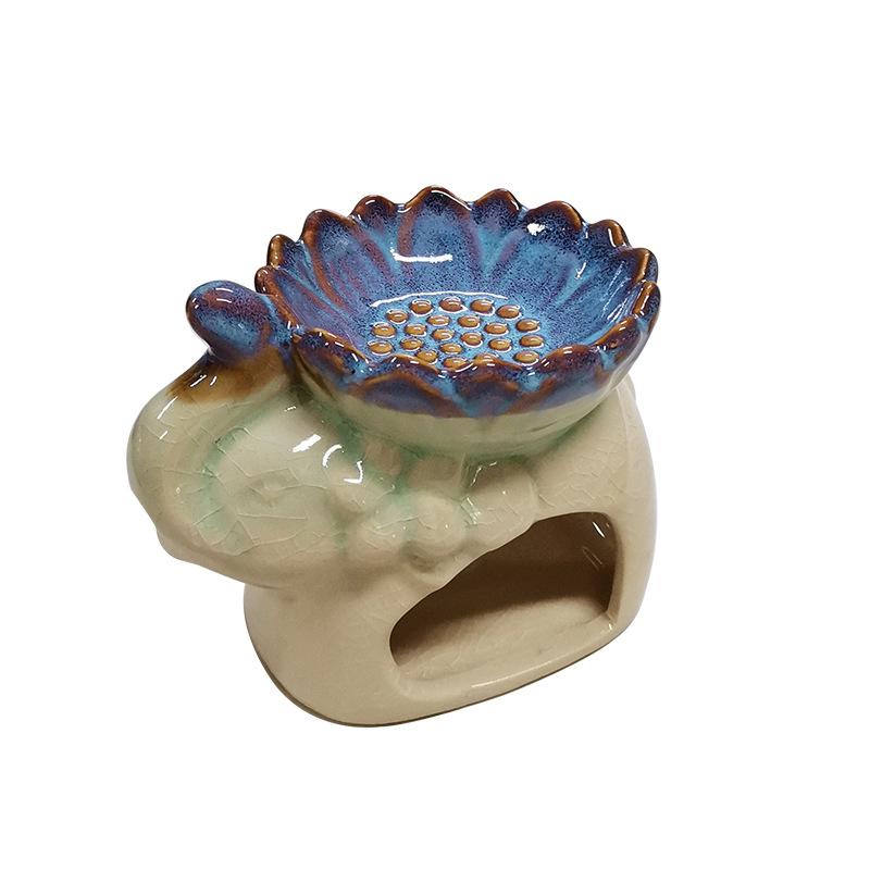 Lotus Ice Crack Like Ceramic Aroma Burner Aroma Burner Candle Heating Essential Oil Burner Aroma Burner