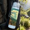 1PC Mountain Landscape 750ml sports water bottle leakproof straw lid outdoor office home