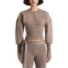 Maniere De Voir Womens/Ladies Knitted Cinched Waist Cardigan