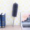 Infällbar Dammvippa Rostfritt Stål Långt Handtag Dammborste Bil Hushålls Rengöringsverktyg Mikrofiber Damm Kycklingfjäder