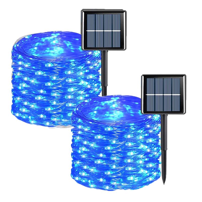 32M/22M/12M/7M Solar Led Light Outdoor Garden Fairy String Light 300 Led Twinkle Waterproof Lamp for Christmas Patio Tree Party