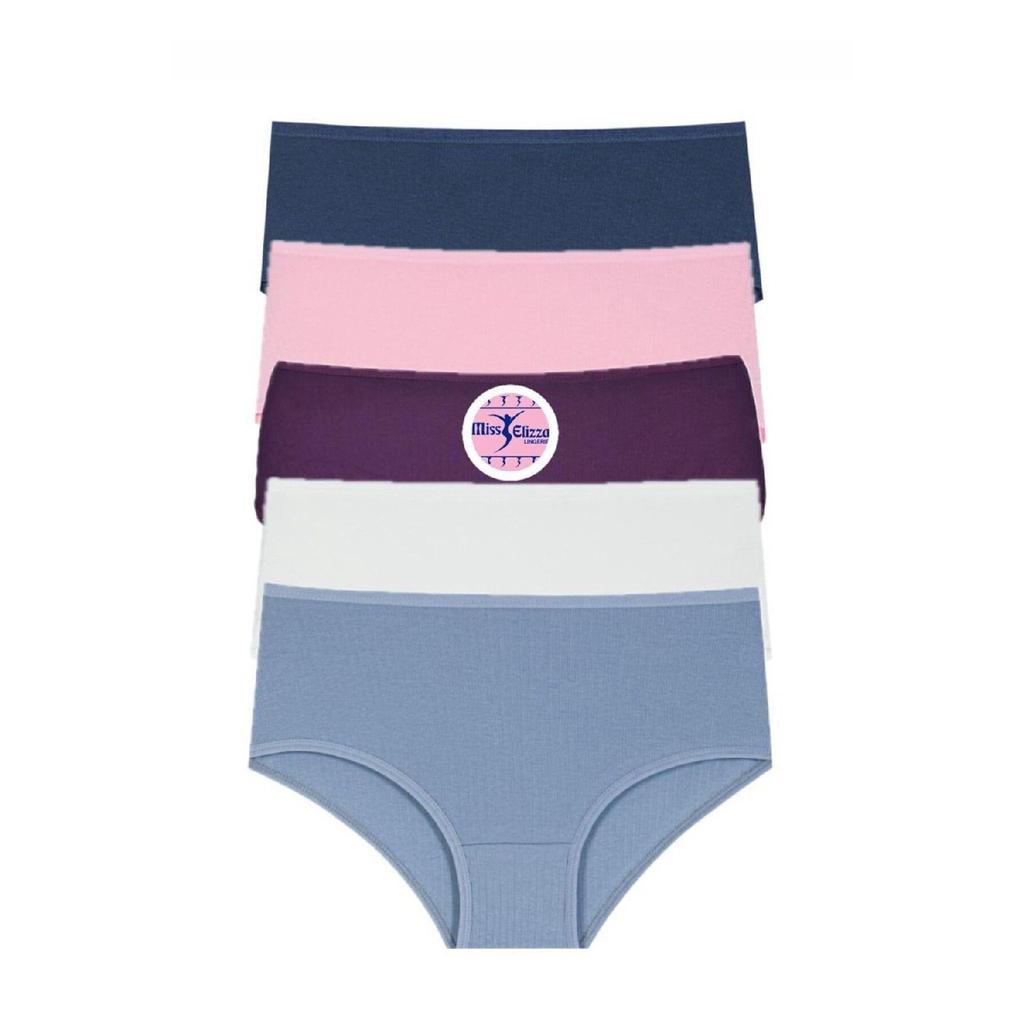 Corduroy High Waist Women's Panties 5 Pieces