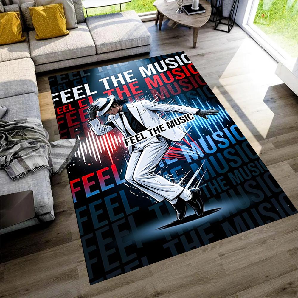 Michael Jackson Legend Carpet Suitable for Dormitory Outdoor Dining Room Study Room Anti-slip Rug Decorate Offices Wedding Party Gift