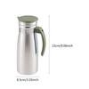 1.0 L Stainless Steel Cold Water Pitcher Beverage Container for Everyday Use Break Resistant Versatile 3.3x9inch with Handle