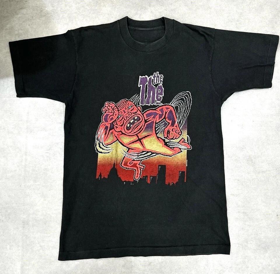 1993 The The Dusk Band Matt Johnson Tee, 90s Vintage Graphic Black T-Shirt
