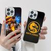 Mortal Kombat Phone Case for iPhone 16 15 14 13 12 11 X XR XS Pro Max Plus Mini Clear Transparent Cellphones Smartphone Cover