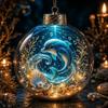 Reusable Lightweight Holiday Hanging Decor Ocean Animal Christmas Ball Ornament, 3D Marine Life Decoration, Unique Tree Baubles Beach Coastal