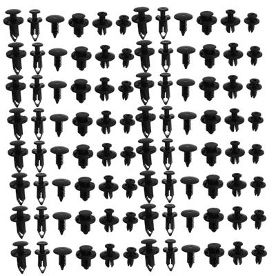 HEALEEP 190pcs Rivet Clips Wood Engine Cover Clips Bumper Buff