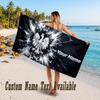 Poland Football Design Beach Towel Custom Text Large Towel for Beach Vacation
