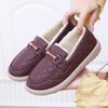 Cotton Shoes Pu Comfortable Non-slip Thick-soled Casual Cotton Boots Velvet Warm Doudou Cotton Shoes