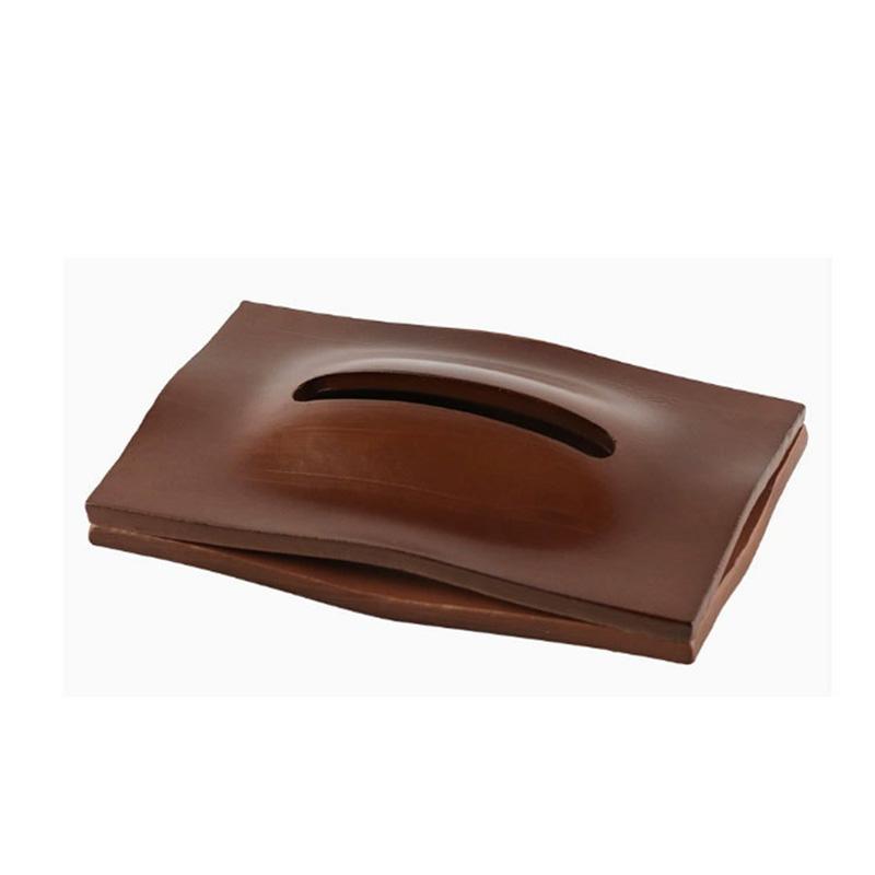 Wooden Tissue Box Solid Wood Desktop Walnut Paper Box Napkin Holder Tabletop Ornament Face Towel Storage Container Home Decor