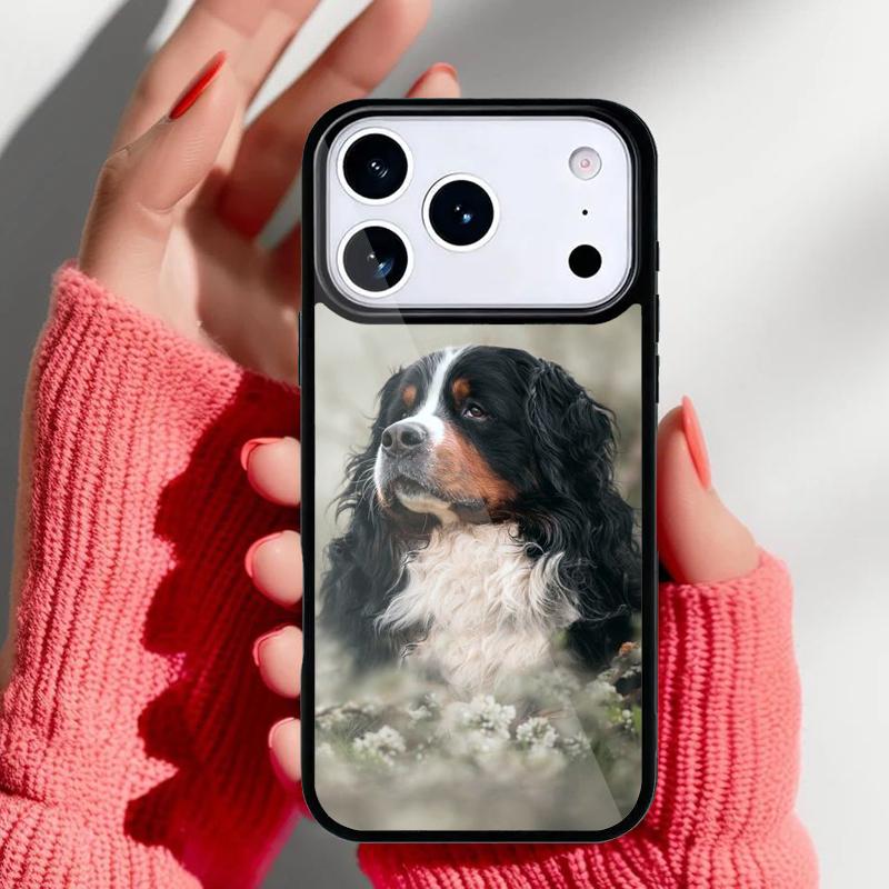 Bernese Mountain Dog Phone Case for iPhone 17 16 15 14 13 Pro Max Back Cover for 12 11 Pro Coque