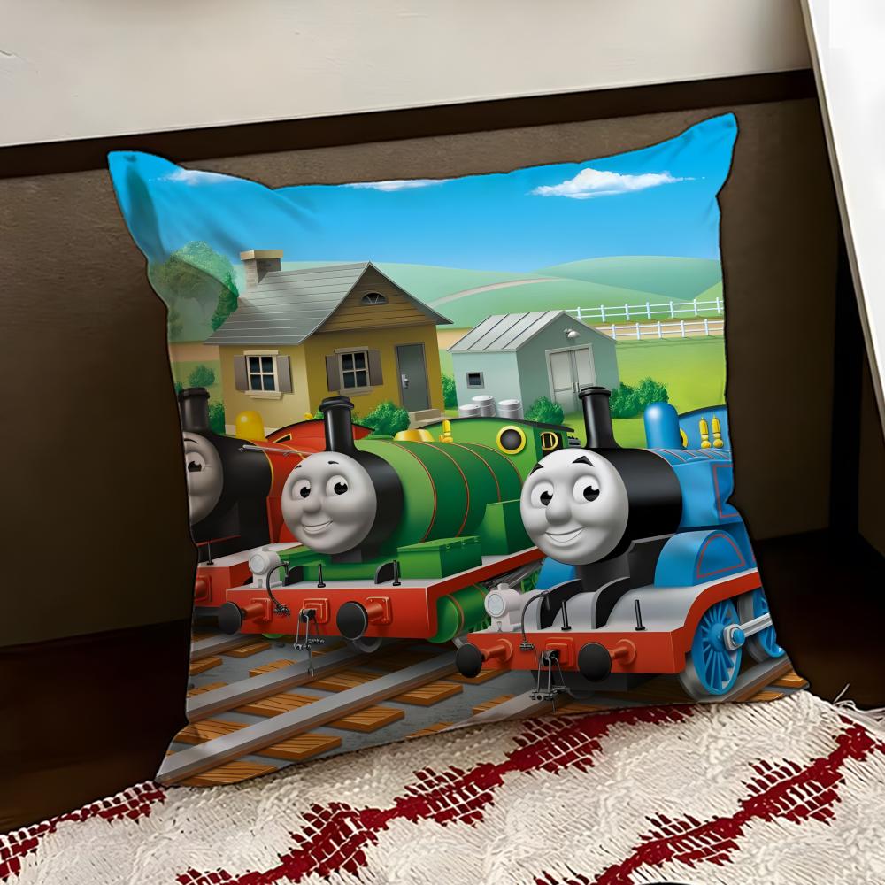 TThomas The Train Cushion Cover Reversible Soft Durable Pillow Cover Home Car MultiScene Use for Daily Comfort