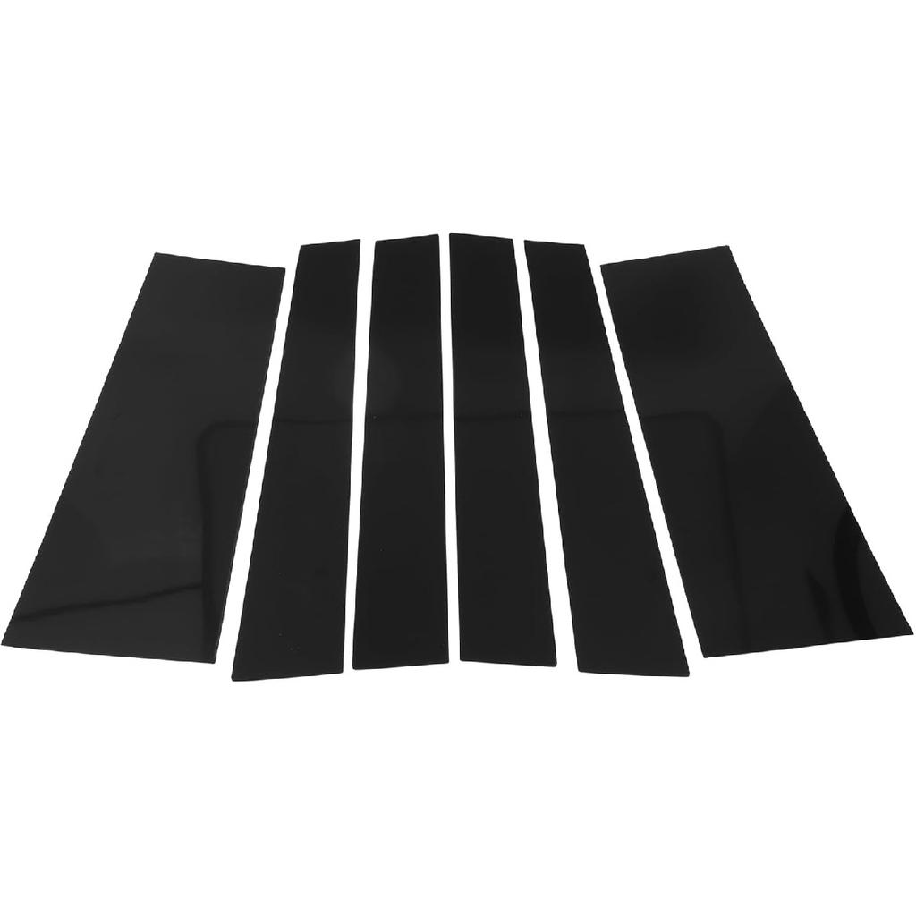 Door Pillar Window Trim for Chrysler Pacifica 2017-2021 Black Front Rear Left Right Anti Scratch Sticker Pillar Posts Door Outer Exterior Cover 6 Pcs