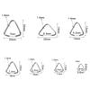 50-200pcs Triangle Clasps Buckle Metal Open Jump Rings Loops Split Rings Connectors For DIY Jewelry Making Accessories Wholesale