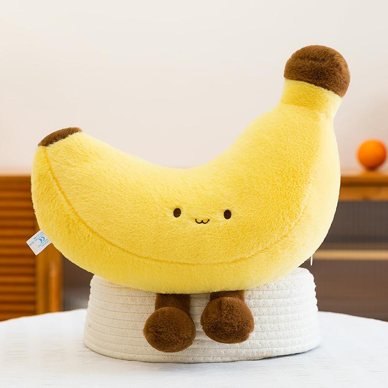Cartoon Long Legs Banana Plush Toy Doll Cute Expression Fruit Pillow Doll Grab Machine Doll