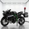 1:12 Ninja H2R Police Alloy Die Cast Motorcycle Model Vehicle Collection Sound and Light Off Road Autocycle Toys Car