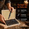 8pcs 14-25mm HSS Drill Bits Black Drill Bit Set Durable High Speed Steel Drill Bits  Metal