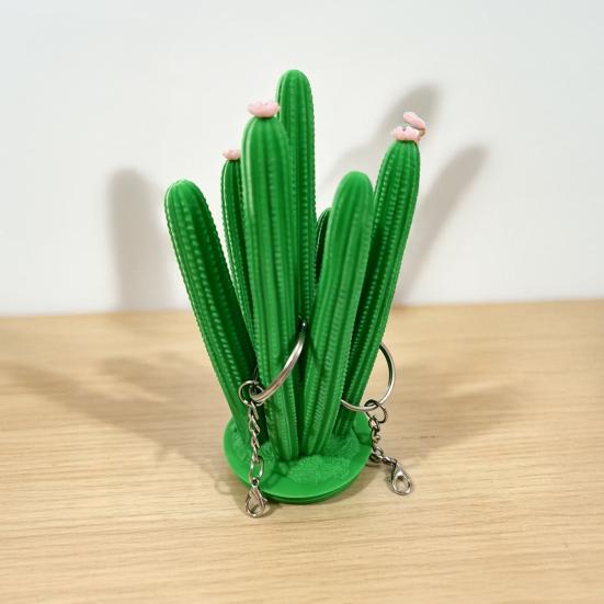 Cactus Jewelry Holder Stand, Creative Desk Organizer for Earrings Necklaces Keys, Exquisite Texture Model Cute Vanity Office Decor , Unique Gift Women