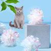 Iridescent Crinkle Ball Self-Entertainment Toy for Cats - Colorful Foil Pet Teaser