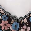 Summer New Women's Retro Floral Print Lace Camisole Sleeveless Top