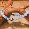 1PC 6mm Blue Natural Stone, Suitable for Daily Party Accessories, the Most Unique Gift for Friends and Family