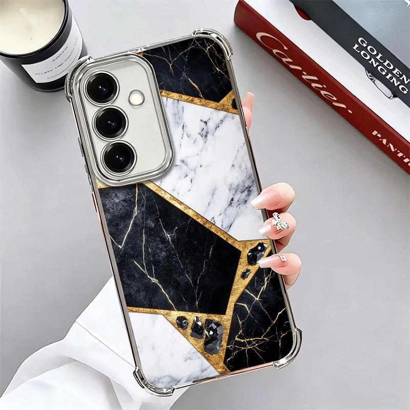 

Geometric Marble Pattern Plating Phone Case For Samsung A17 A07 A37 A57 A16 A56 A15 A55 A14 A54 A13 A53 A26 A36 A25 A35 A24 A34 Samsung A26