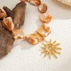 Stylish Sunflower Designs Necklace Stylish Alloy Materials Neckchain Perfect For Parties Weddings And Casual Outfits