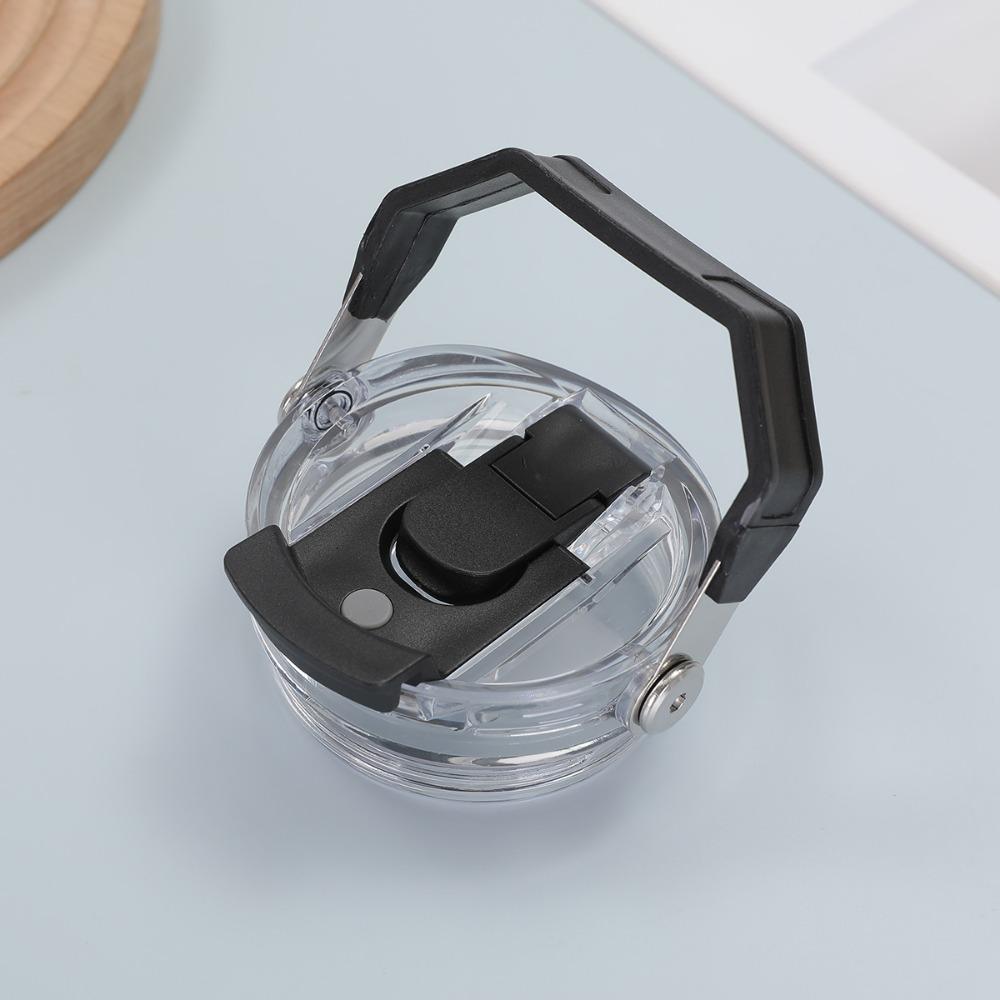 1PC Reusable Plastic Cup Lid with Handle Fit for Stanley 30OZ Water Cup Spill Proof Splash Resistant Tumbler Lids Reusable Lids