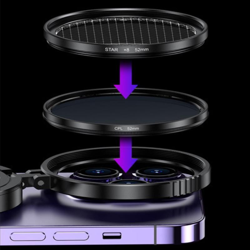 52MM CPL Filter Magnetic Circular Polarizer Camera Lens Clip Professional Phone Camera Lens & Storage Bag For Magsafe Phone 16