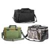 Fishing Tackle Bag Square Multi-pocket Smooth Zipper Adjustable Shoulder Strap Portable Large Capacity