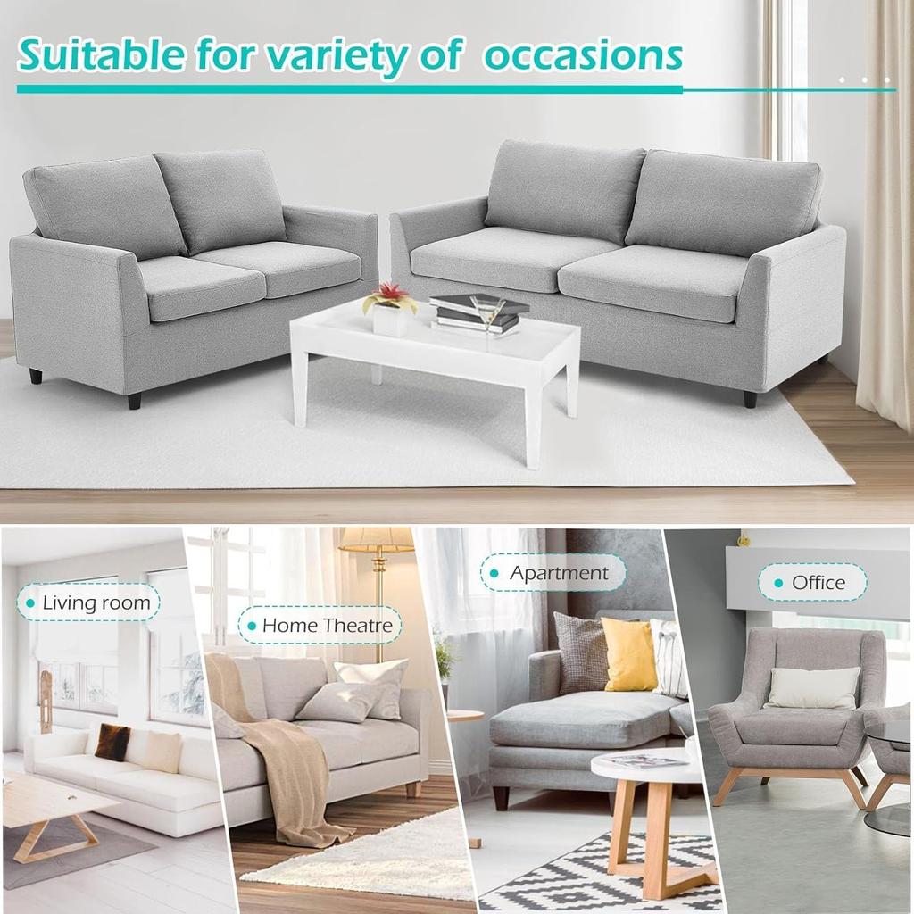 2 Seater Sofa with Removable Sofa Covers Double Seat Small Sofa Two Seater Couch Modern Living Room