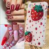 Red Rhinestone Set for Nail Decoration Large Capacity Set for 3D Nail DIY Resin Comes in a Case with and 3000-piece - Art, Nails, Decorations,