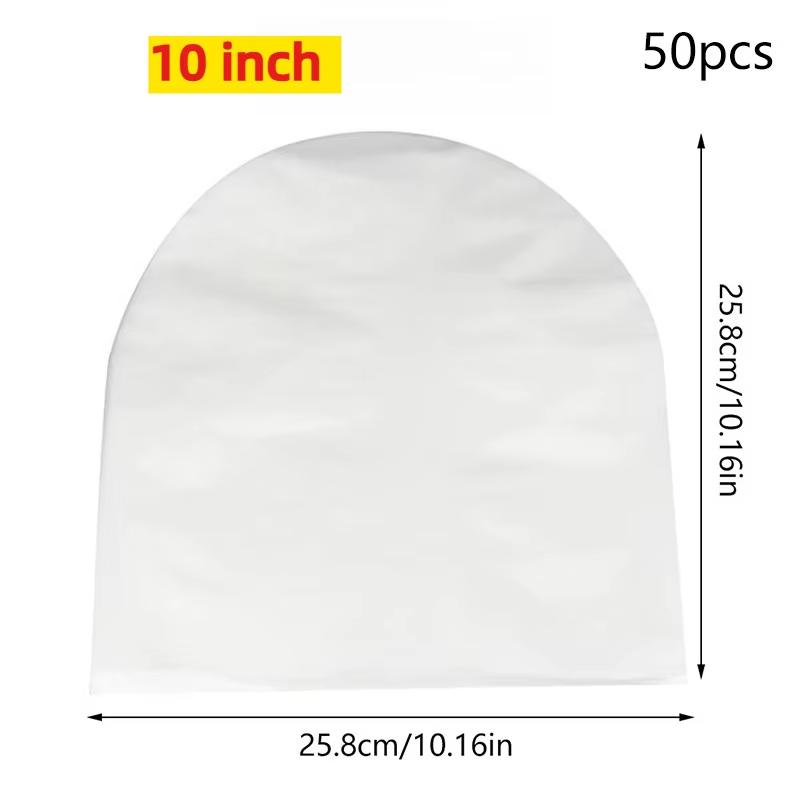50Pcs 7/10 Inch Anti-Static Clear Vinyl Lp Record Protector Inner Sleeves Plastic Cover Bags For Music Album Storage