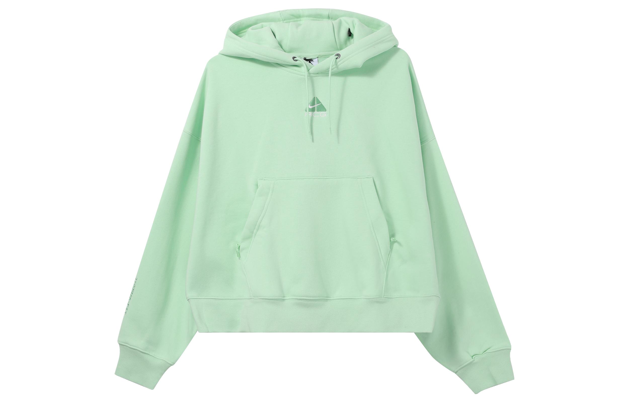 Nike ACG Therma-FIT Women s  Tuff Knit  Fleece Hoodie  Mint Foam  DQ5808-379 M