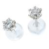 18K White Gold Diamond Stud Earrings [KASHIMA] 0.2ct