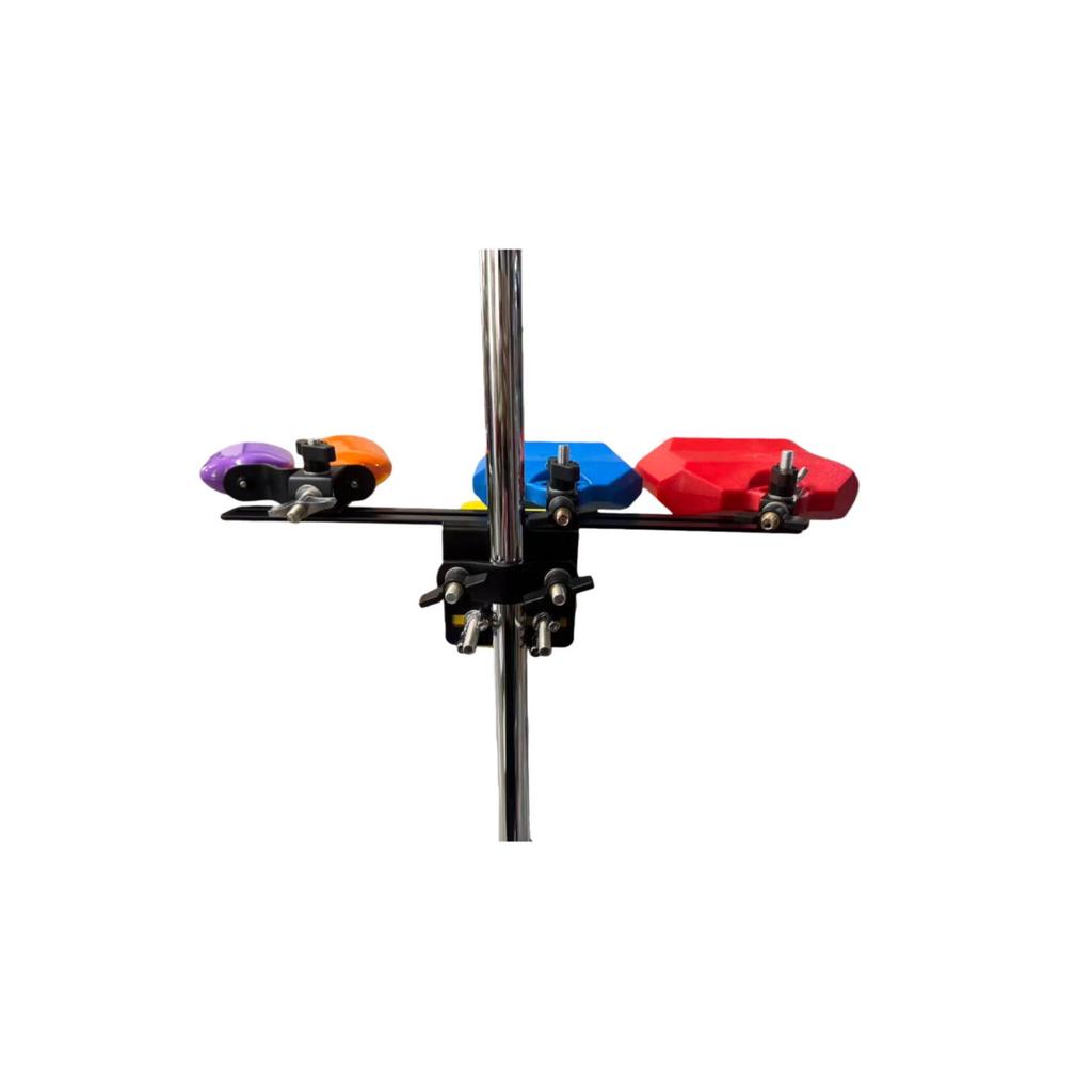 Double Layer Drum Kit with Wood Block & Metal Claves - Percussion Accessories