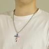 Fashion Forward Stainless Steel Chain Necklace Crosses Pendant Collarbone Chain Jewelry Unisex Accessory