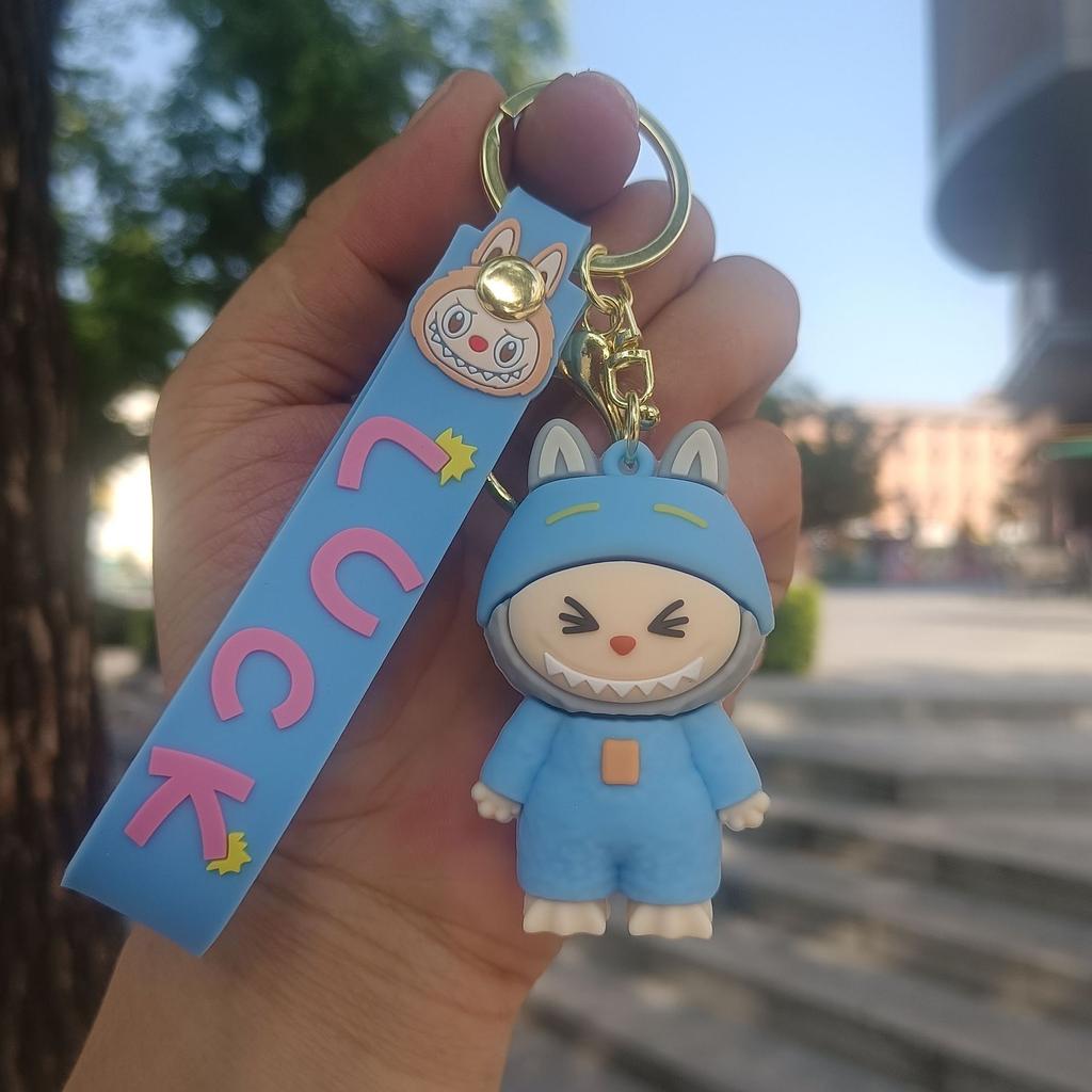 Buck Tooth Sheep Keychain Cute Cartoon Doll Schoolbag Pendant Car Key Chain Gift