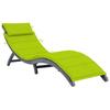 Day and Night - Day and Night Lounger with Solid Gray Acacia Wood Cushion