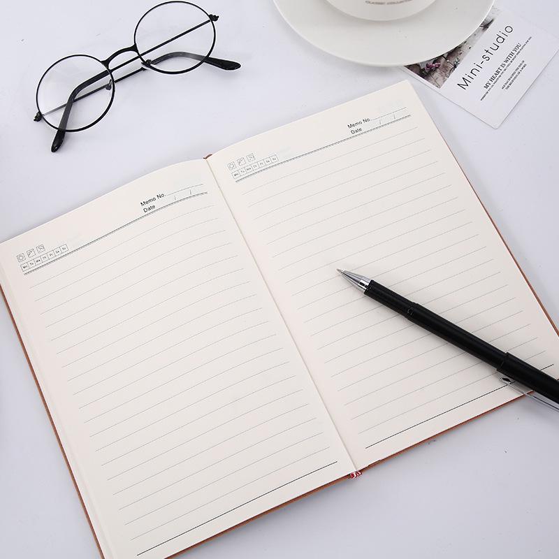 "Custom Logo A5 Business Notebook Set with Soft Cover and B5 Notepad Gift Box"