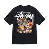 Mens Loose Fit Short Sleeve T-Shirt 270g Heavyweight Cotton Tee Casual Top In Navy Khaki Black White